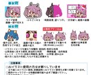 かわいいLive2d立ち絵イラスト作成します 高等身、ミニキャラどちらも作成できます イメージ6