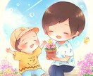 ほんわかした似顔絵を描きます あたたかい雰囲気の似顔絵・アイコン イメージ1