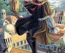 幻想的な一枚絵を描きます 背景あり、キャラクターのみ、どちらも可能です イメージ1