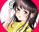 オリジナル女の子のアイコンつくります イメージする女の子をイラストにします！ イメージ1