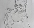 写真からクロッキー画を描きます 線の少ないシンプルな鉛筆画です。有料で水彩も！ イメージ6