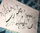 写真、文字に基づいて似顔絵、デザインします 家族、カップル、友達同士などのプレゼント選びに！ イメージ1