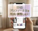 SNSプロフィール文を作成・調整します 伝えたい印象に合わせて整えます イメージ1