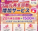 Instagramリール再生回数20万回増やします 振り分け対応可能|大容量|嬉しいお値段| イメージ9