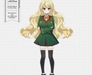 Vtuber/うちの子/TRPG全身立ち絵描きます うちの子デザイン、VTuberキービジュ、TRPG立ち絵に！ イメージ2