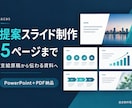 支給原稿から伝わる提案スライド5枚を作ります 文章と図表を整理し編集できる資料で納品します イメージ1