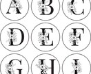 花×アルファベットのシンプルアイコンを作ります 全36色から選んでオリジナリティあふれるアイコンが作れます。 イメージ3