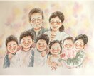 優しいタッチの絵本のような似顔絵をお描きします 還暦祝いや金婚式などのお祝いにおすすめです✩A4サイズ イメージ5
