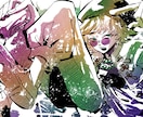 極彩色×躍動感｜和風中華アジアンダーク描きます 視線を奪う極彩色×躍動感あふれる一枚絵を制作します イメージ5