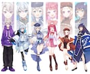 IRIAMの立ち絵や、歌ってみた等の一枚絵描きます グッズや配信用サムネも◎かっこ可愛いイラストで個性を出そう！ イメージ8