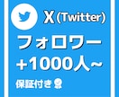Xのフォロワー1000人増やします 格安でフォロワー増加させます！！ イメージ1