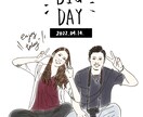 ウェルカムボードなどに！お洒落な似顔絵描きます ウェディングアイテムにお勧め♡ イメージ5