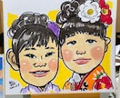 七五三の似顔絵を可愛く描きます 七五三の写真だけではなく、絵としても記念に残そう！ イメージ5