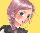 唯一無二♪素敵な人物アイコンおしゃれに描きます 温かみのある色合い・表情のイラストで個性をアピールいたします イメージ3