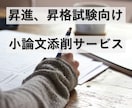 昇進、昇格のための小論文添削いたします 多数の合格者を出した実績ありの論文添削サービス イメージ1