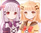 キラキラ可愛いキャラクターイラスト描きます VTuberさんも歓迎☆SNSアイコン・動画、グッズ等に！ イメージ1