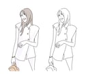 シンプルでオシャレな線画イラスト描きます 線画と着色の2パターン納品で活用度無限大！ イメージ8
