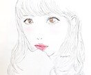 似顔絵アイコン作成します 自撮りは恥ずかしいという方におすすめ手書き似顔絵アイコン♡ イメージ1