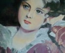 商用利用OKプロ画家がキャンバスに肖像画を描きます ペットもOK・油彩で3号20000円、肖像画を描きます イメージ4