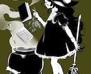 一枚絵を作成いたします 耽美でレトロな美少女画をお描きします！ イメージ3