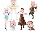 イラスト、キャラデザ、立ち絵描きます かわいい、ポップ、癒しなイラストで笑顔を増やします！ イメージ1