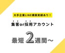 集客or採用目的のLINE公式アカウント構築します ＜大手企業LINEアカウント構築実績あり！＞ イメージ2