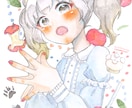アナログで女の子(かわいい男の子)を描きます 水彩からコピック、アクリル、ペン画まで！ イメージ6