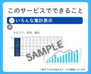 CSVを貼付で集計表示するExcelを作ります あなたの欲しい情報を簡単に表示できるようにします イメージ3