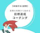 目標達成コーチングー習慣改善により理想を実現します （本格的）2週間の継続サポート！ イメージ1