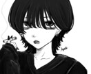 女の子のアイコン用イラストを描きます 病み系やクール系の女の子の顔を描くのが得意です イメージ2