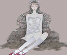 耽美でアンニュイな女の子の絵を描きます イメージがぼんやりでも丁寧にヒアリングしていきます︎✦︎ イメージ4
