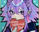 ミニ色紙にイラストを描きます 12cm×13.5cmのミニ色紙にポスカでイラストを描きます イメージ1