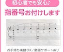 動画付き！お手持ち楽譜に指番号お付けしますます 演奏動画付きで安心♪初心者でも弾ける運指を丁寧にお付けします イメージ1