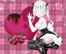 バレンタインイラスト描きます 髪型/目の色変えれます！商用利用可！特典や返礼品に⭕️ イメージ1