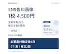 SNSの告知画像を1枚制作します 支給素材で1サイズ｜告知・キャンペーン画像 イメージ1
