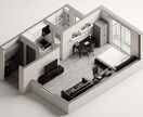 鳥瞰図作成×家具提案で理想の空間を実現します インテリアと家具のトータルコーディネート イメージ2