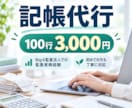 100行まで3000円で記帳代行します Big4監査法人での監査実務経験を記帳に活かします イメージ1