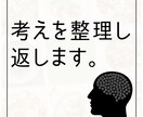 悩みを言葉にできない方の文章相談｜整理して返します 思考と感情を分け、整理した文章をお渡しします。 イメージ1