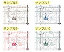 シンプルで分かりやすい地図を作成します 【販売実績700件以上】簡易的で見やすい地図が必要な方へ イメージ4