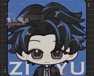 バッジイラスト★1日素速出ます ★四角形と丸形バストアップミニアイコン選んでください イメージ4