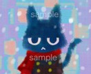 黒猫アイコン（完成品）で出品します SNSのアイコン、動画のサムネイル向きのイラストです。 イメージ1