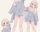 等身イラストをお描きします 4～7頭身くらいの女の子のイラストを描きます イメージ4