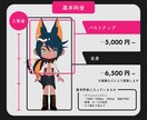 かっこかわいい３等身のデフォルメイラスト制作します 色んな差分作成、キャラクターのケモノ化も対応可能です〇 イメージ2