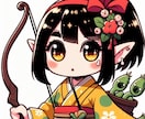 可愛いデフォルメ風アイコン用イラスト作成します SNSやゲーム用のアイコンなどに使えるデフォルメキャラクター イメージ4