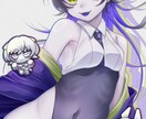 MV・動画・SNS等に使用できる一枚絵を制作します キャラの魅力を大切に、一枚絵を制作いたします！＊背景ありも可 イメージ4