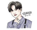 SNSで個人で使える似顔絵アイコン承ります 手描きの似顔絵アイコン作成！お洒落でオリジナル！ イメージ5