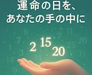 あなたのラッキーデイと注意日を占います お好きな月を指定！追加で1日だけ知りたい日を指定もOK！ イメージ6