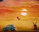 絵画カードLLサイズ3枚セットを郵送でお届けします ココナラ・ブログ掲載300点から御希望の図柄をお選びください イメージ4