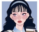 商用可❣️アイコン・立ち絵・配信用イラスト描きます 大人可愛い／上品／おしゃれ／目を引く女性イラスト✨ イメージ4