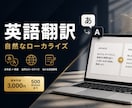 英語翻訳｜自然なローカライズします 成果につながる、自然で伝わる英語翻訳。 イメージ1